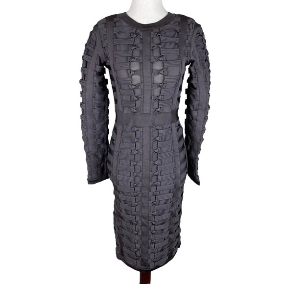 House of CB Charcoal Lola Bandage Dress - Picture 4 of 14